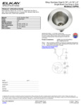 Elkay CUPR6 Spec Sheet