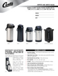 Curtis Airpots Spec Sheet
