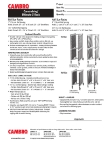 Cambro Camshelving Ultimate Z-Rack Specsheet
