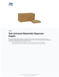Tork Universal Masterfold Natural Kraft 1-Ply Napkin