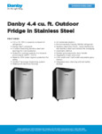 Danby DAR044A6BSLDBO Spec Sheet
