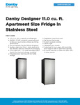 Danby DAR110A1BSLDD Spec Sheet