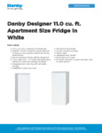 Danby DAR110A1WDD Spec Sheet