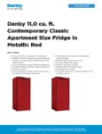Danby DAR110A3LDB Spec Sheet