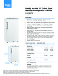 Danby DH032A1W Spec Sheet
