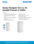 Danby DUFM101A2WDD Spec Sheet