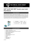 DAP Alex Fast Dry Caulk Specsheet