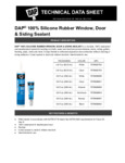DAP Silicine Sealant Specsheet