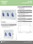 BOWMAN White-Coated Steel Triple Glove Box Dispenser BOWMAN White-Coated Steel Triple Glove Box Dispenser