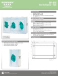 BOWMAN Clear Plastic Triple Glove Box Dispenser BOWMAN Clear Plastic Triple Glove Box Dispenser