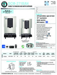 Hoshizaki DCM-271BAH Spec Sheet