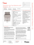 Dean SCFD Specsheet CE Dean SCFD Specsheet CE