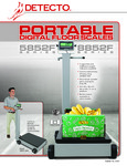 Detecto 5852F-8852F Portable Digital Scales Spec Sheet