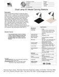 Hanson_Dual Lamp ST_Carving Station_Spec Sheet Hanson_Dual Lamp ST_Carving Station_Spec Sheet