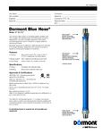 Dormont Blue Hose Spec Sheet Dormont Blue Hose Spec Sheet