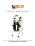 Doyon BTF020 Spec Sheet Doyon BTF020 Spec Sheet