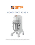 Doyon BTF060 Spec Sheet
