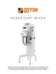 Doyon BTL020 Spec Sheet