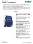 DRAINDOSE spec sheet DRAINDOSE spec sheet