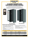 Durham 14 Gauge Access Control Cabinet Spec Sheet