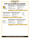 Durham B376-43-HIPS First Aid Kit Box Spec Sheet Durham B376-43-HIPS First Aid Kit Box Spec Sheet