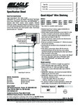 Eagle Group Quad Adjust Wire Shelving Spec Sheet Eagle Group Quad Adjust Wire Shelving Spec Sheet