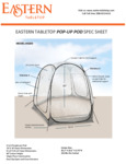 Eastern Tabletop Pop-up Pod 4200 Specsheet