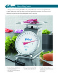 Edlund HD Portion Scales Specsheet Edlund HD Portion Scales Specsheet