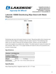 elakeside.com-Lakeside 158888 Disinfecting Wipe Stand with Waste Disposal