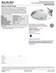 Elkay 438DRKR10C Countertop Drinking Fountain Specsheet Elkay 438DRKR10C Countertop Drinking Fountain Specsheet