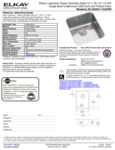 Elkay ELUHAD111655PD Spec Sheet
