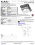 Elkay ELUHAD131655 Spec Sheet