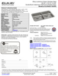Elkay ELUHAD311855PD Spec Sheet