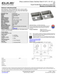 Elkay ELUHAD321655 Spec Sheet Elkay ELUHAD321655 Spec Sheet