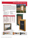 Enclosed Message Centers Spec Sheet Enclosed Message Centers Spec Sheet