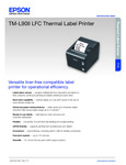 Epson TM-L90 SpecSheet Epson TM-L90 SpecSheet