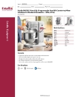Estella Bakery Equipment 348EMIX8G Specsheet