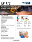 Shurtape EV077C Technical Data Sheet Shurtape EV077C Technical Data Sheet
