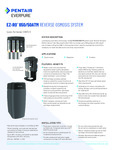 Everpure 997572 EZ-RO 650_50ATM Reverse Osmosis System with Black Atmospheric 50 Gallons Tank Specsheet