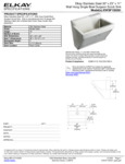 Elkay EWSF130261 Spec Sheet