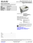 Elkay EWSF13026SACC Spec Sheet Elkay EWSF13026SACC Spec Sheet