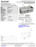 Elkay EWSF26026KWSC Spec Sheet Elkay EWSF26026KWSC Spec Sheet