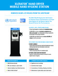 Excel Mobile Hand Dryer XLERATOR_station_product_sheet