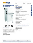 ECOLINE DOOR CHEMICAL SANITIZING specsheet