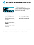 HP 727 300-ML CYAN DESIGNJET INK C