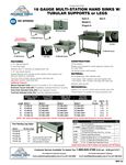 Advance Tabco 16 Gauge Multi-Station Hand Sinks