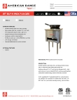 American Range Jet Burn Wok Ranges Specsheet