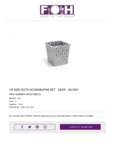 FOH_1.6 Dots Housing Set Deep Silver FOH_1.6 Dots Housing Set Deep Silver