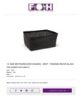 FOH_HalfSize_Metroweave_Black_Housing_Deep FOH_HalfSize_Metroweave_Black_Housing_Deep