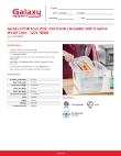 Galaxy 177SV100KIT Specsheet